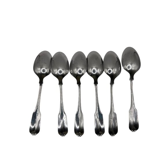 Oneida Silver Wmarogers Gloria Montclair Stainless Flatware Spoons Set Of 6 - Picture 4 of 5